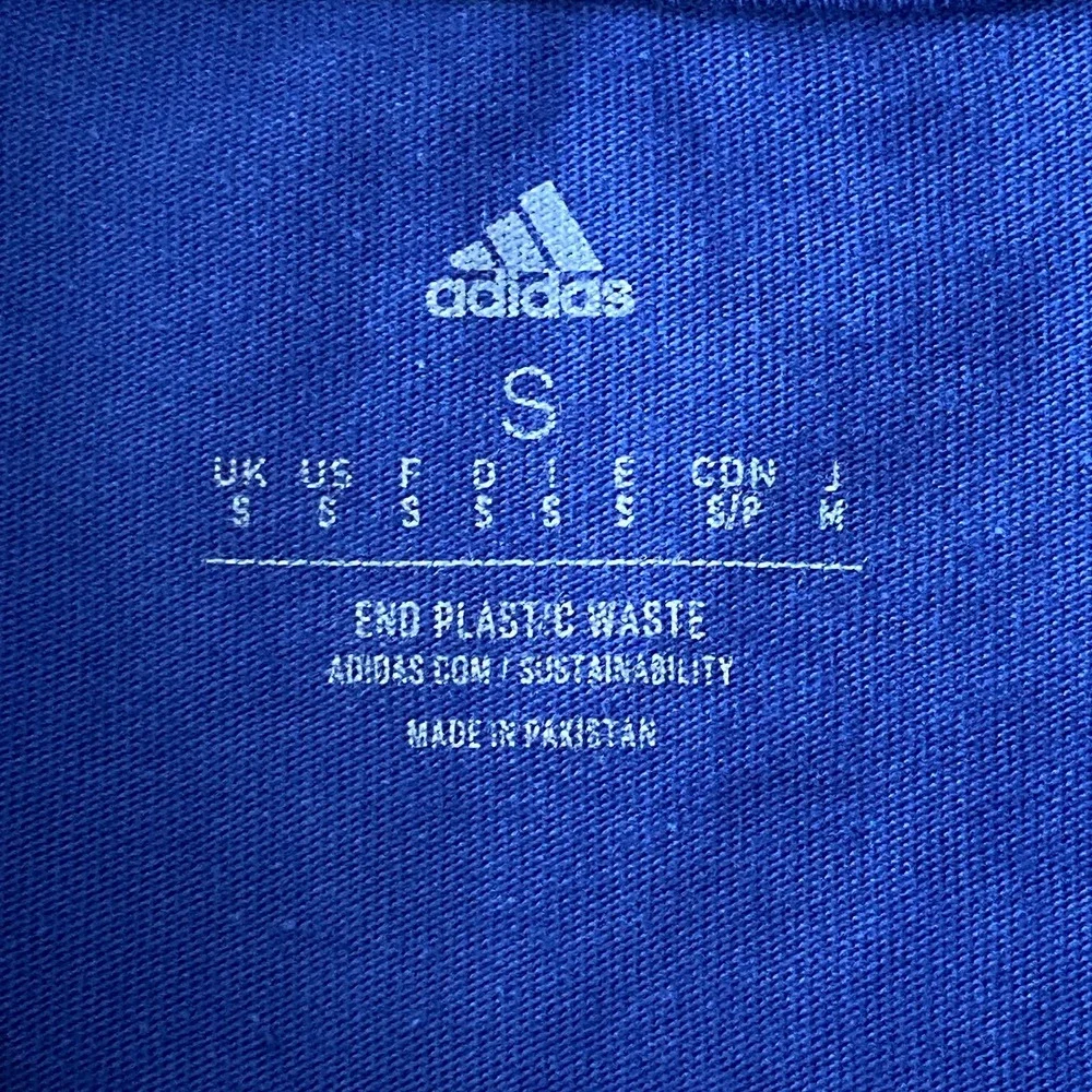 Adidas Men's Small Crew Neck T-Shirt Multi Sport Team Royal Blue NEW